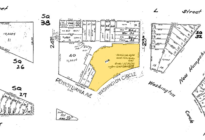 3 Washington Cir NW, Washington, DC for lease - Plat Map - Image 1 of 1