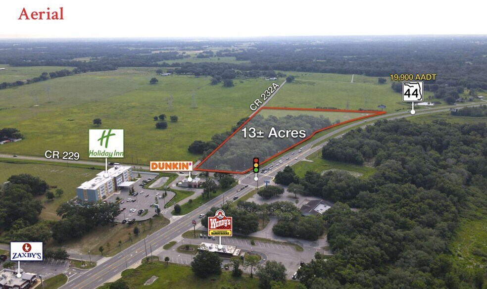 SR 44 & CR 229, Wildwood, FL for sale - Aerial - Image 3 of 3