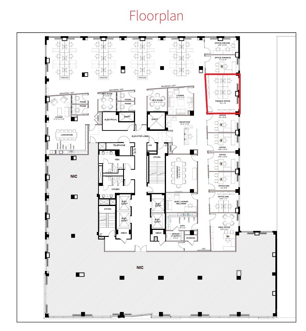 1310 L St NW, Washington, DC for lease Floor Plan- Image 1 of 1