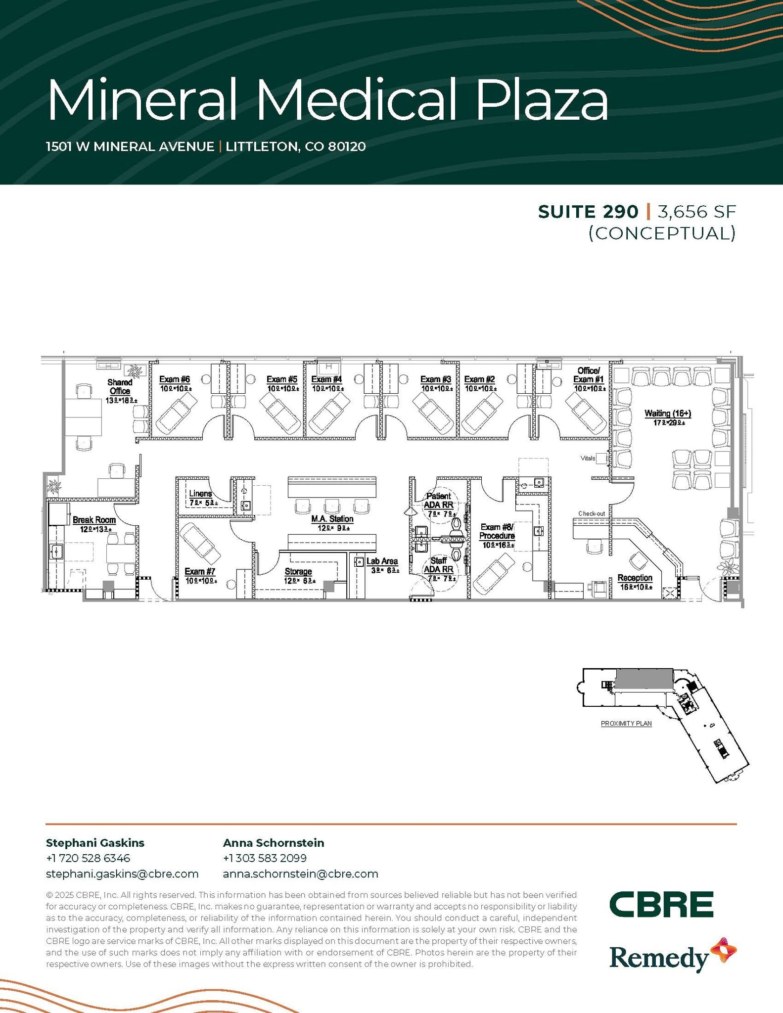 1501 W Mineral Ave, Littleton, CO à louer Plan d’étage- Image 1 de 1