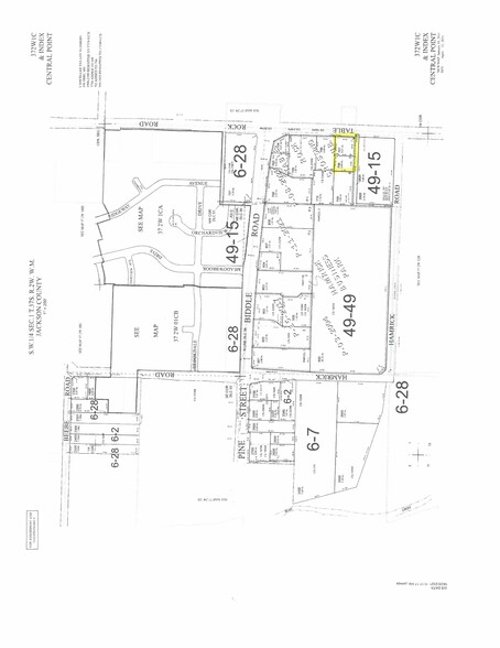 4105 Table Rock Rd, Central Point, OR for sale - Plat Map - Image 1 of 1