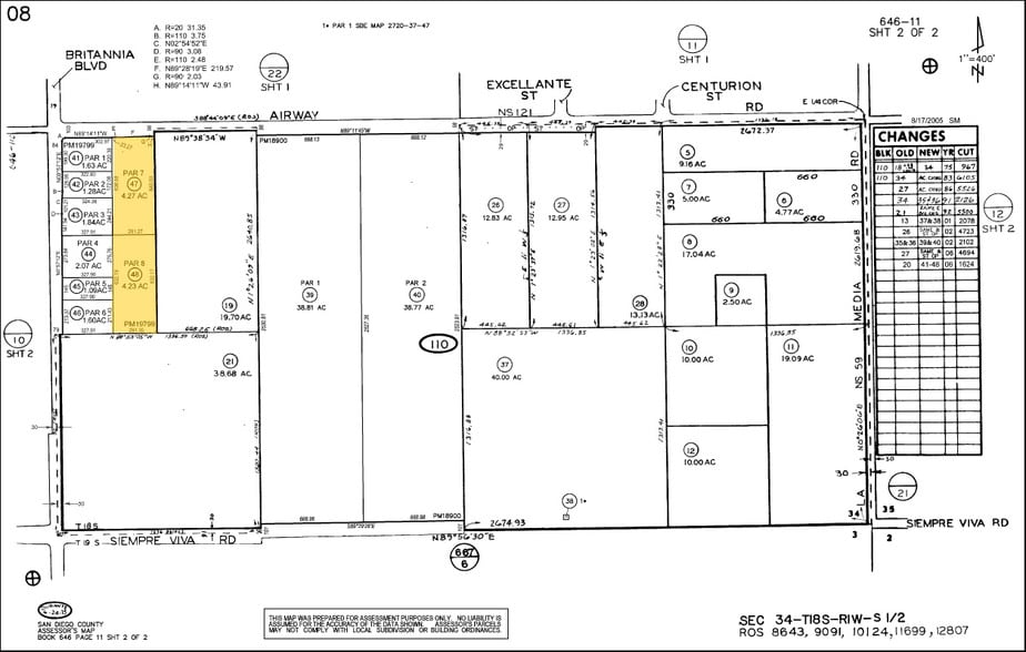 7577 Airway Rd, San Diego, CA for sale - Plat Map - Image 2 of 7