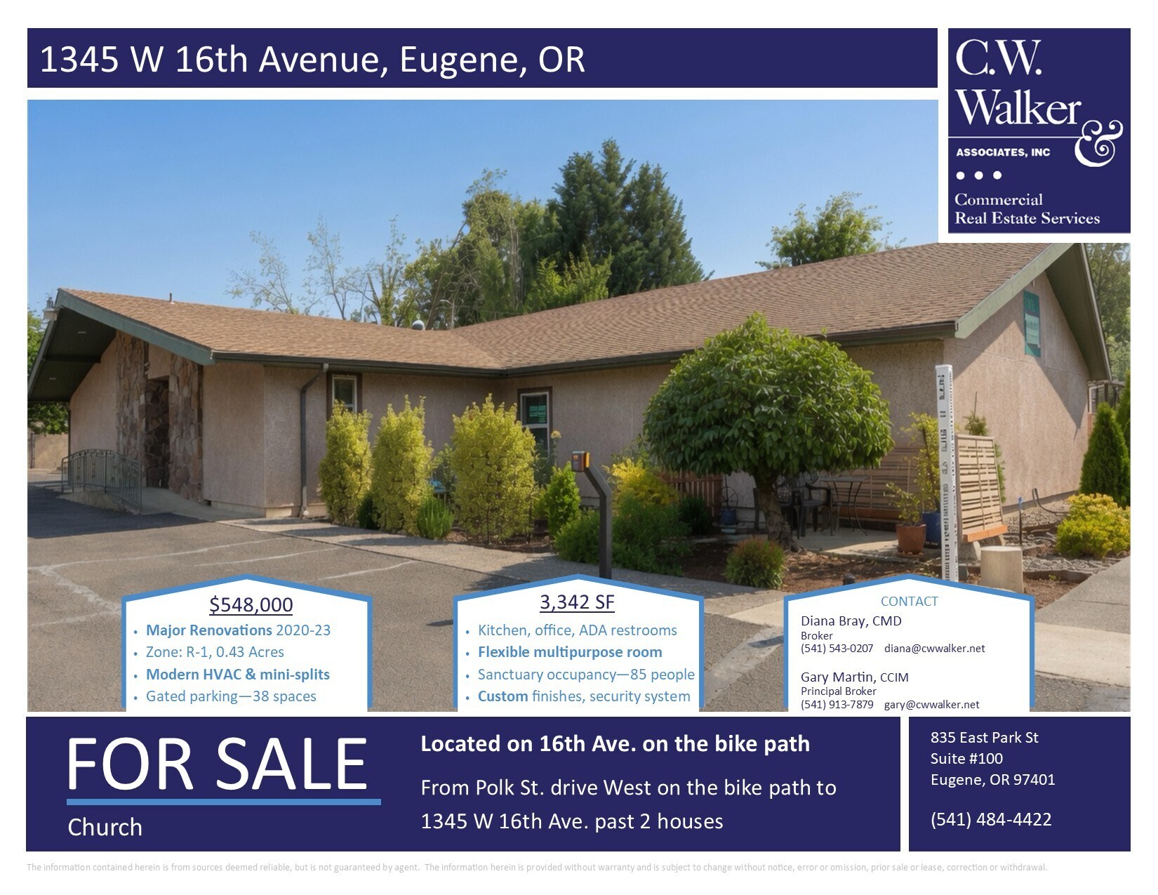 1345 W 16th Ave, Eugene, OR à vendre Photo du bâtiment- Image 1 de 7