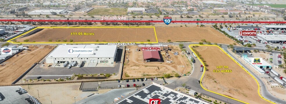SW 1-10 & 83rd Ave, Tolleson, AZ à vendre - Aérien - Image 2 de 3
