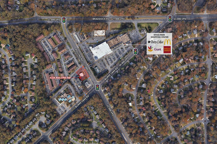 5234 Rolling Rd, Burke, VA à louer - Photo du bâtiment - Image 3 de 3