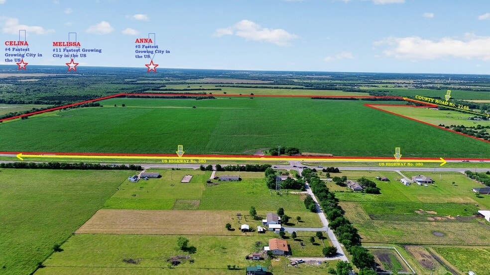 Highway 380, Greenville, TX for sale - Aerial - Image 2 of 14