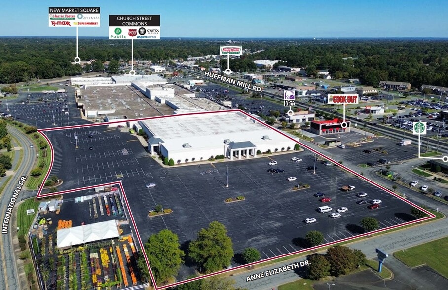 309 Huffman Mill Rd, Burlington, NC for sale - Aerial - Image 2 of 3