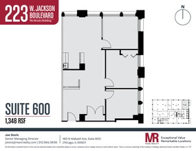 223 W Jackson Blvd, Chicago, IL for lease Floor Plan- Image 1 of 9