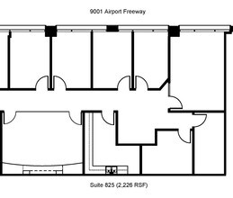9001-9003 Airport Fwy, North Richland Hills, TX for lease Floor Plan- Image 1 of 1