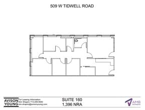 509 W Tidwell Rd, Houston, TX for lease Floor Plan- Image 2 of 2