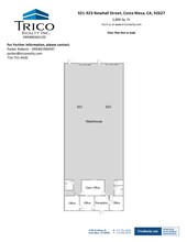921-937 Newhall St, Costa Mesa, CA for lease Floor Plan- Image 1 of 1