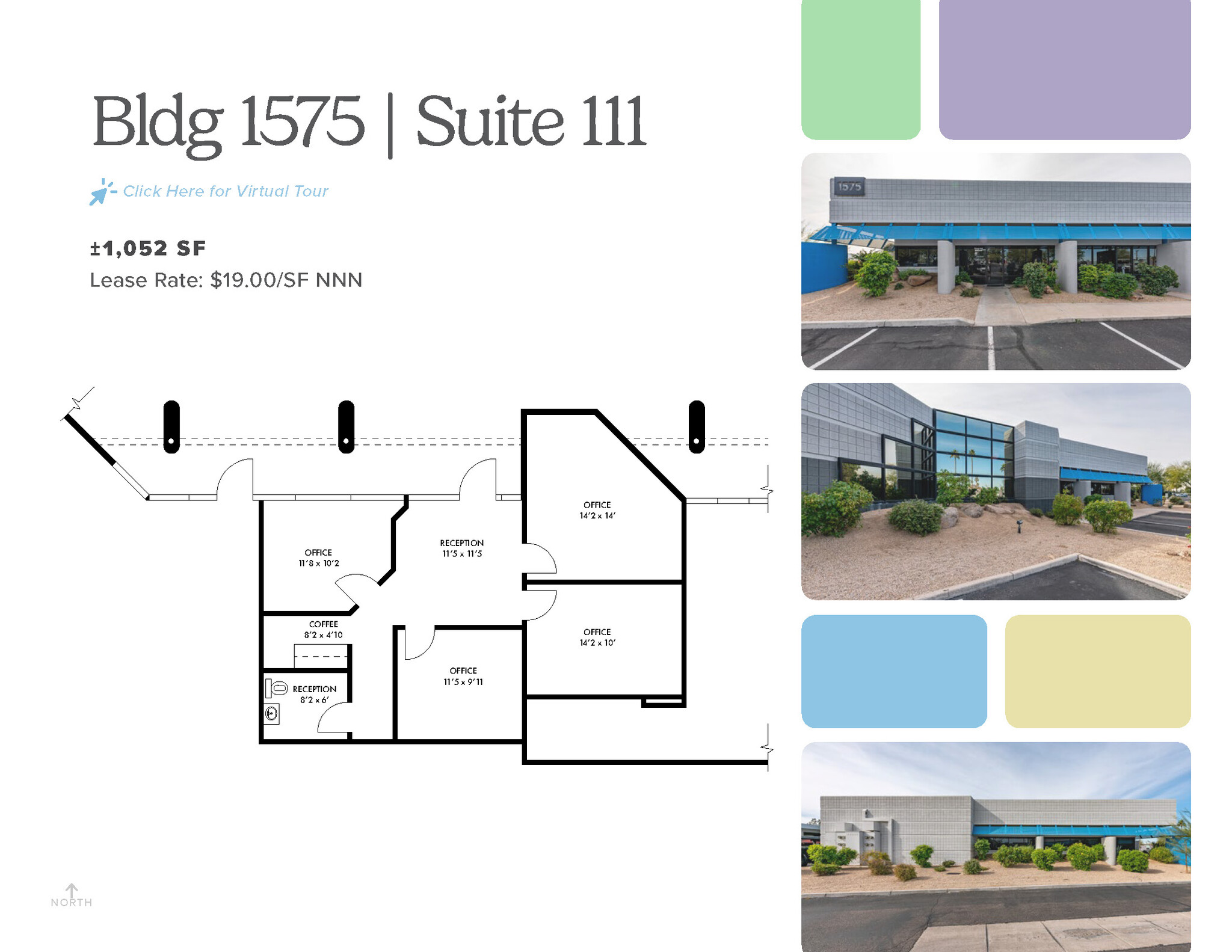 1575 W University Dr, Tempe, AZ à louer Plan d’étage- Image 1 de 1