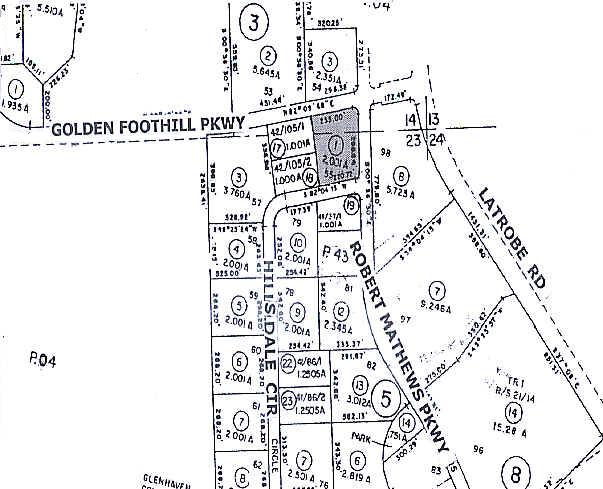 4475 Golden Foothill Pky, El Dorado Hills, CA for sale Plat Map- Image 1 of 1