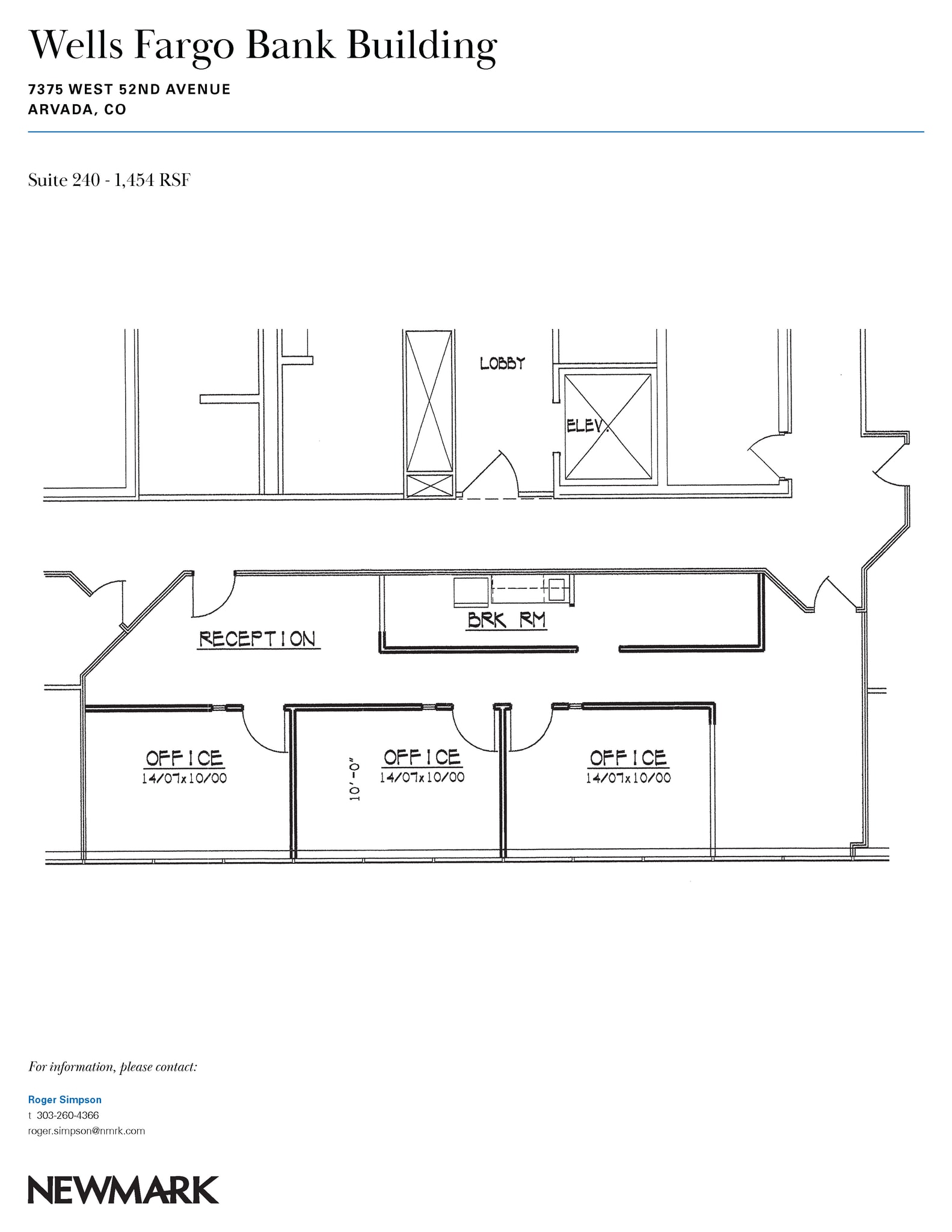 7375 W 52nd Ave, Arvada, CO à louer Plan d’étage- Image 1 de 1