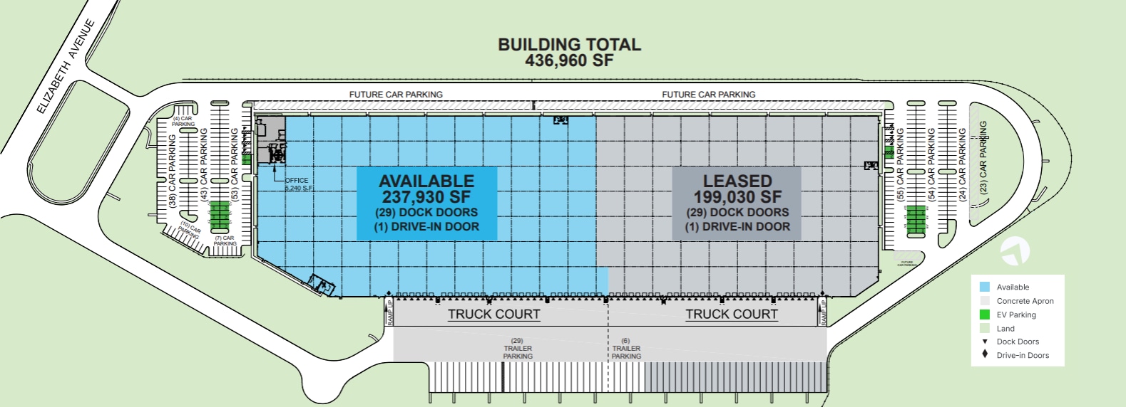 395 Elizabeth Ave, Somerset, NJ à louer Plan de site- Image 1 de 1