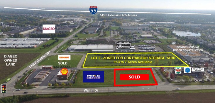 Route 30 & Wallin Dr, Plainfield, IL à vendre - Photo du bâtiment - Image 2 de 2