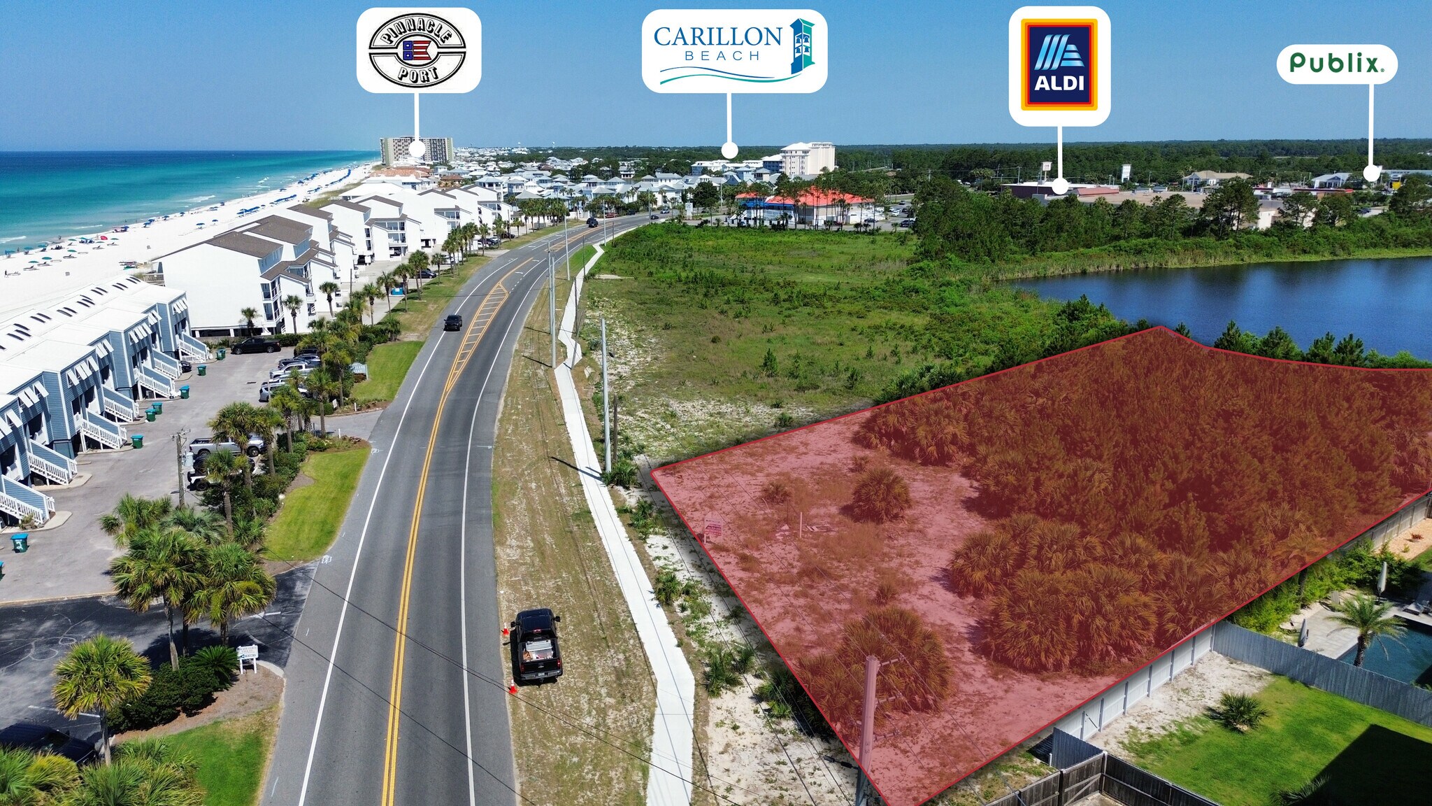 23006 Front Beach Rd, Panama City Beach, FL à vendre Aérien- Image 1 de 5