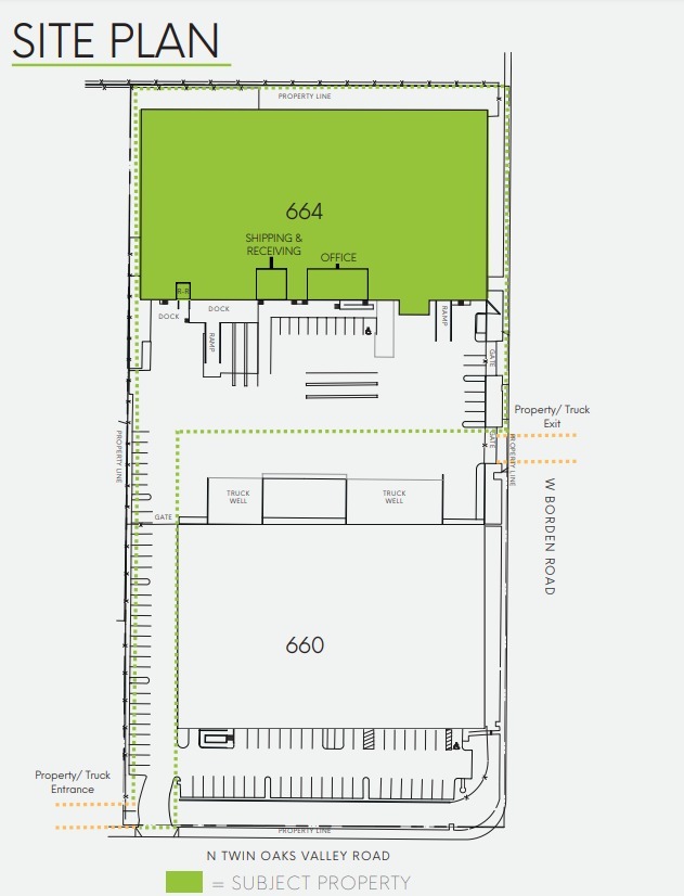 664 N Twin Oaks Valley Rd, San Marcos, CA for lease Site Plan- Image 1 of 1