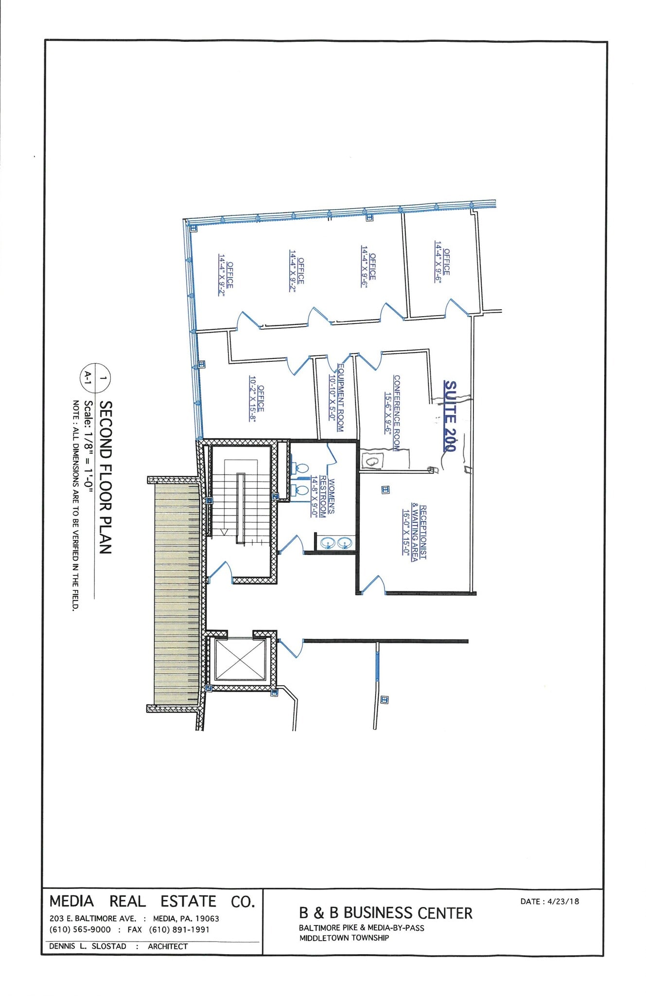 1055 E Baltimore Pike, Media, PA for lease Floor Plan- Image 1 of 3