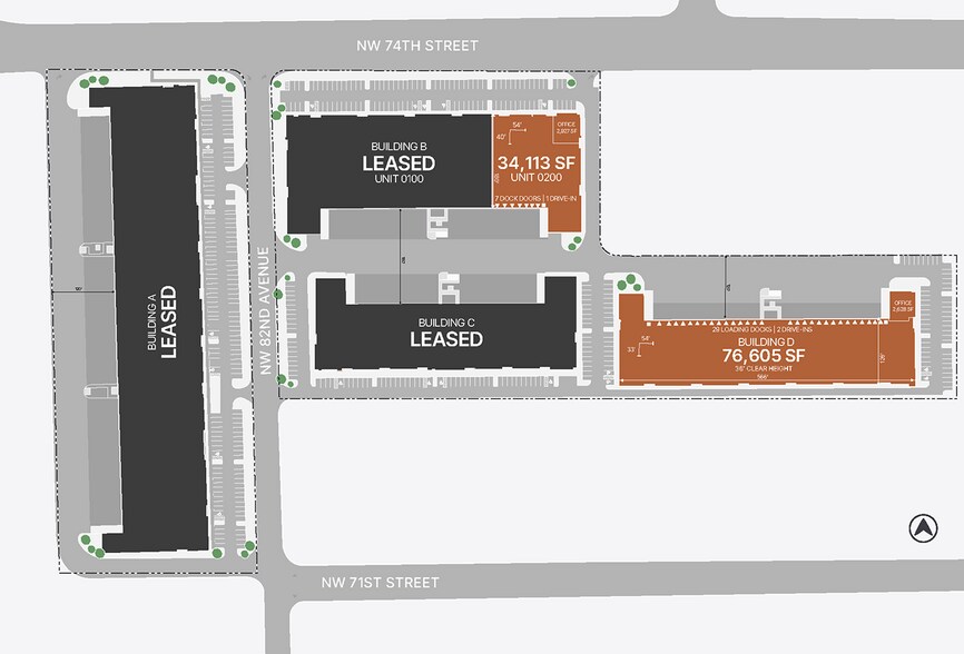 8130 NW 74th St, Medley, FL à louer - Plan de site - Image 3 de 12