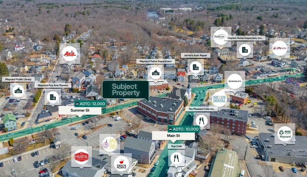 21 Main St, Maynard, MA for sale - Aerial - Image 2 of 3