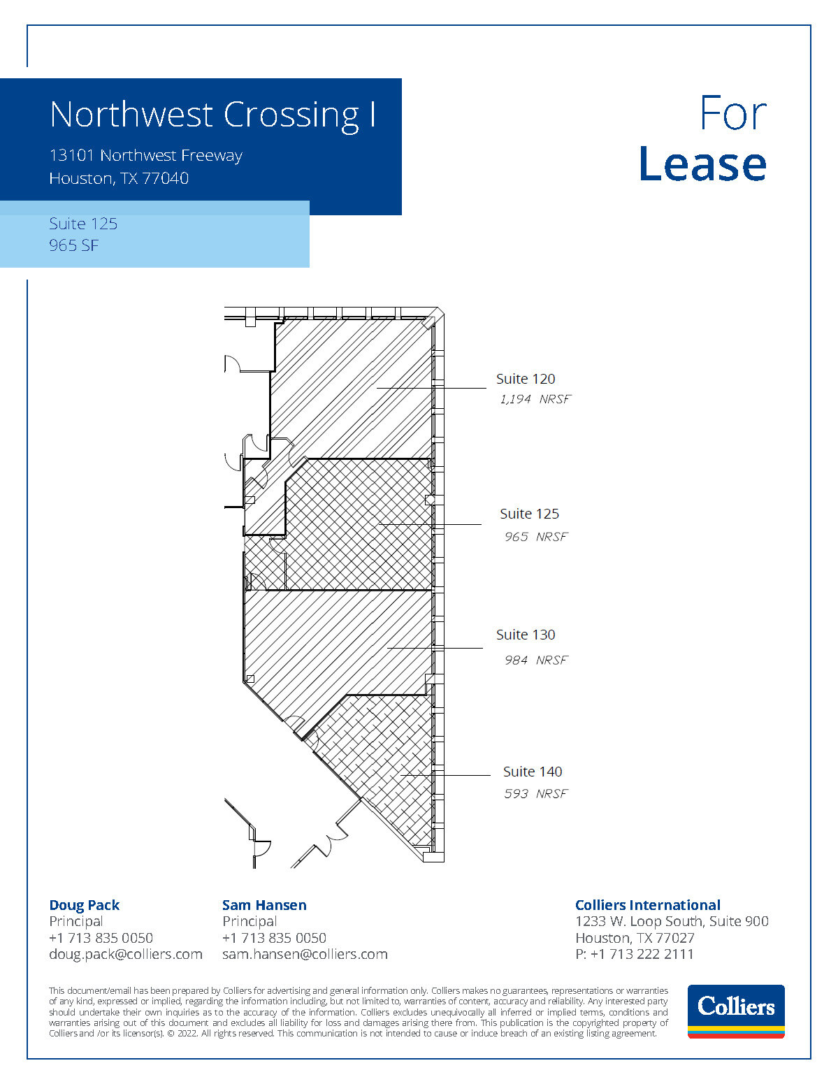 13101 Northwest Fwy, Houston, TX à louer Plan d’étage- Image 1 de 1