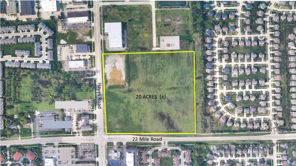 22 Mile and Hayes Residential, Macomb Township, MI à vendre - Aérien - Image 2 de 2