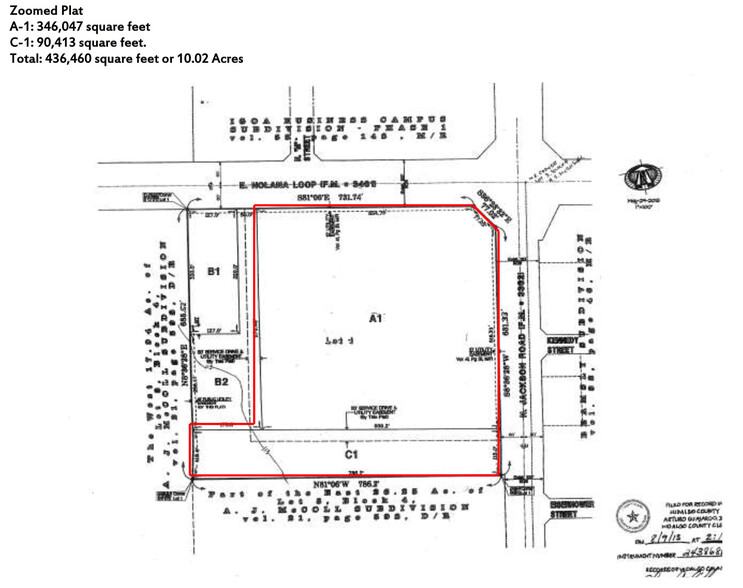 1400 E Nolana Ave, McAllen, TX for sale - Plat Map - Image 2 of 5