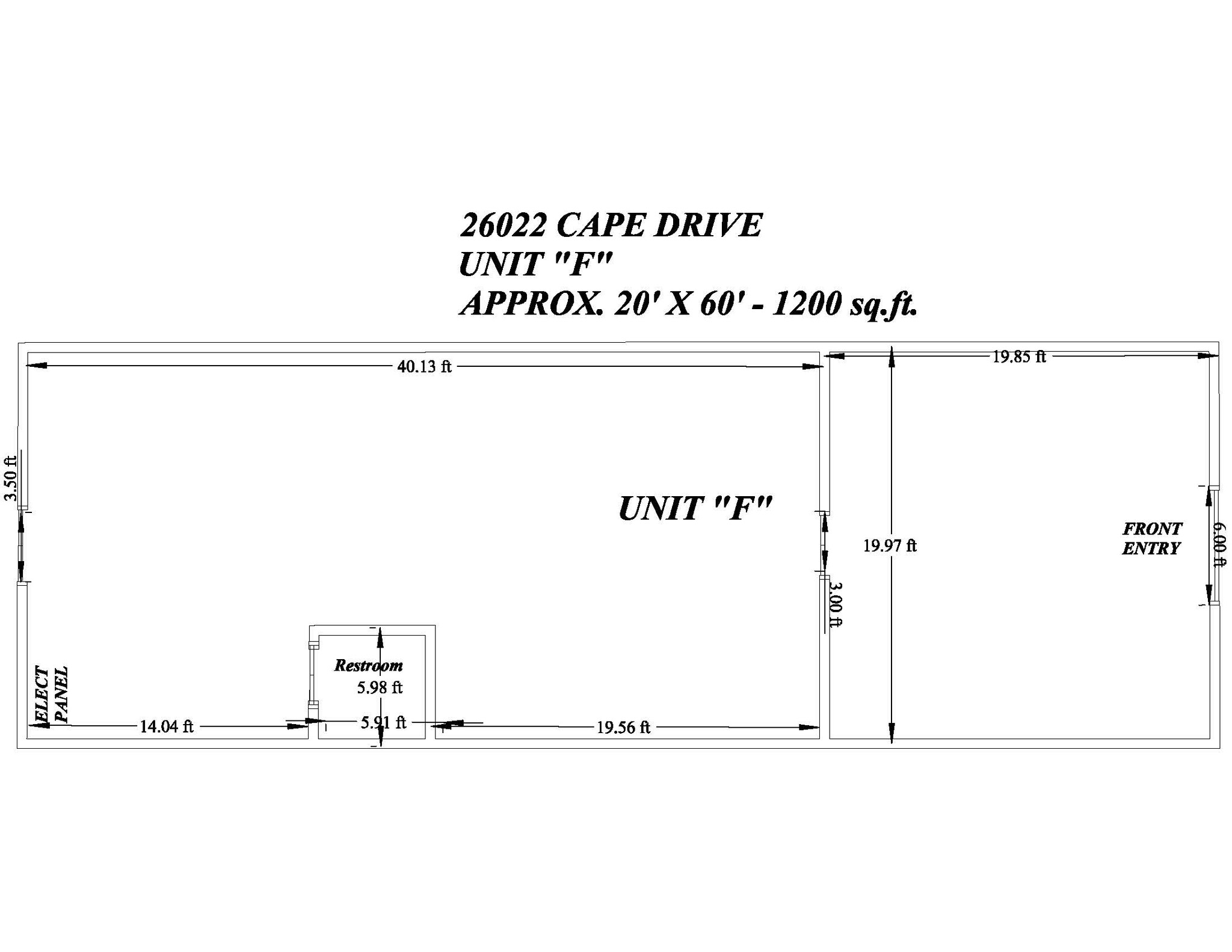 26022 Cape Dr, Laguna Niguel, CA for lease Floor Plan- Image 1 of 1