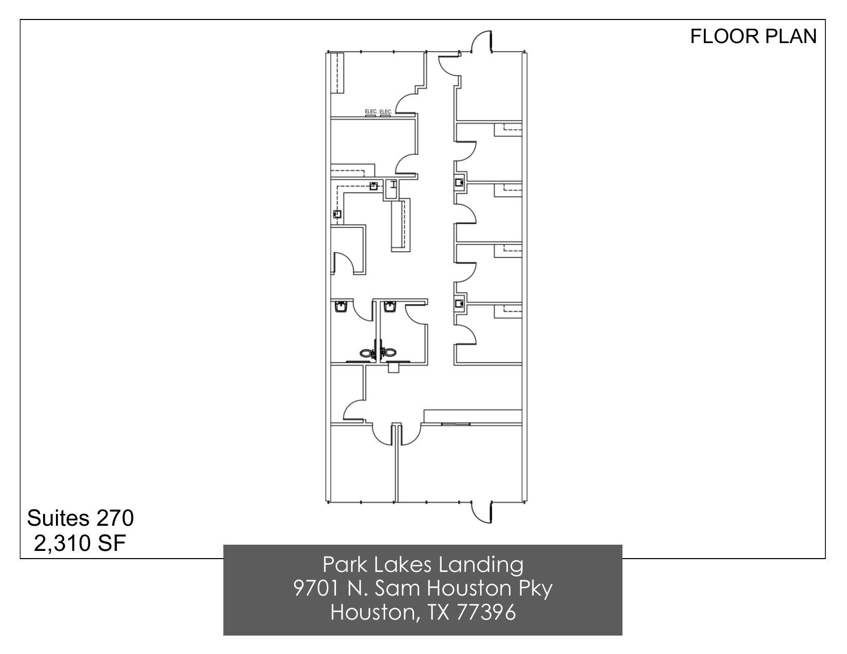 9701 N Sam Houston Pky, Humble, TX for lease Floor Plan- Image 1 of 1