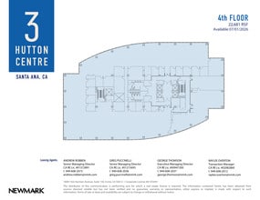 3 Hutton Centre Dr, Santa Ana, CA à louer Plan d’étage- Image 1 de 2