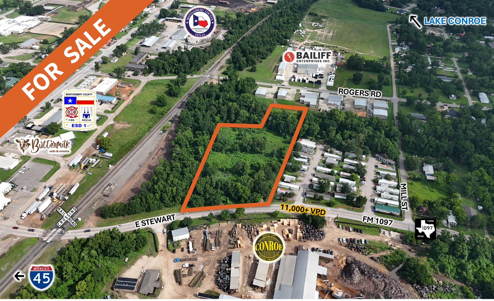 301 FM 1097, Willis, TX à vendre Aérien- Image 1 de 5