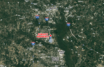 7285 Hawkinsville Rd, Macon-Bibb, GA - Aérien  Vue de la carte