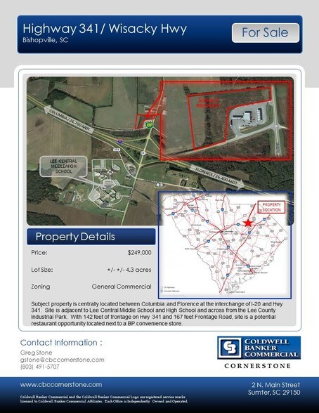 Wisacky Hwy, Bishopville, SC for sale - Building Photo - Image 2 of 2