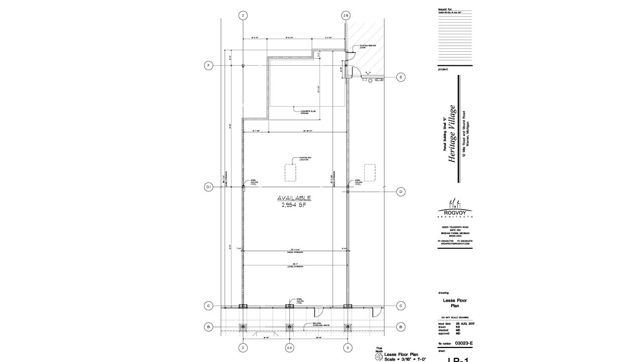 5709-5773 E 12 Mile Rd, Warren, MI à louer Plan d  tage- Image 1 de 2