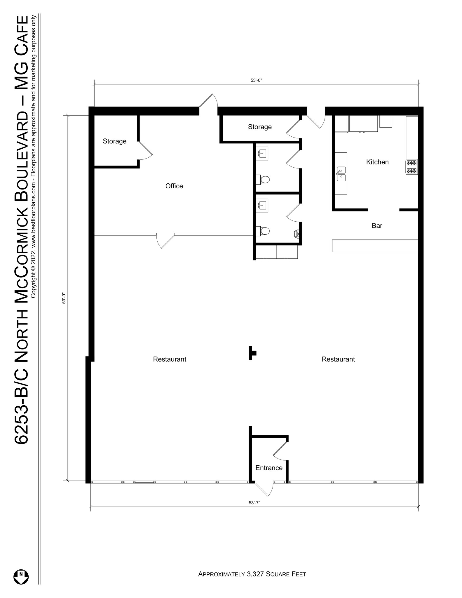 6249-6257 N McCormick Rd, Chicago, IL for lease Site Plan- Image 1 of 1