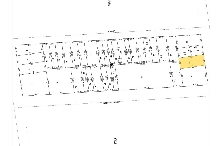 1111 Avenue U, Brooklyn, NY à vendre - Plan cadastral - Image 1 de 1