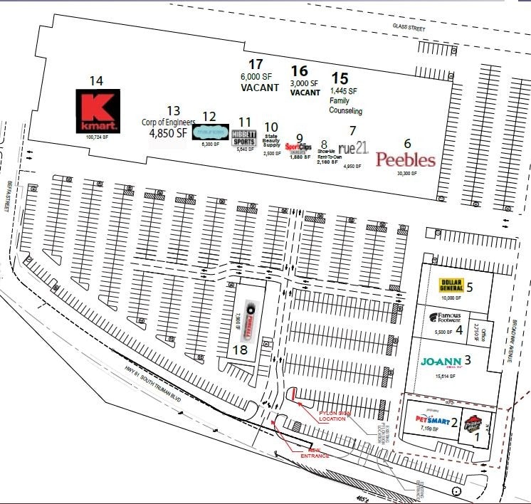 101-155 Twin City Mall, Crystal City, MO for lease Floor Plan- Image 1 of 1