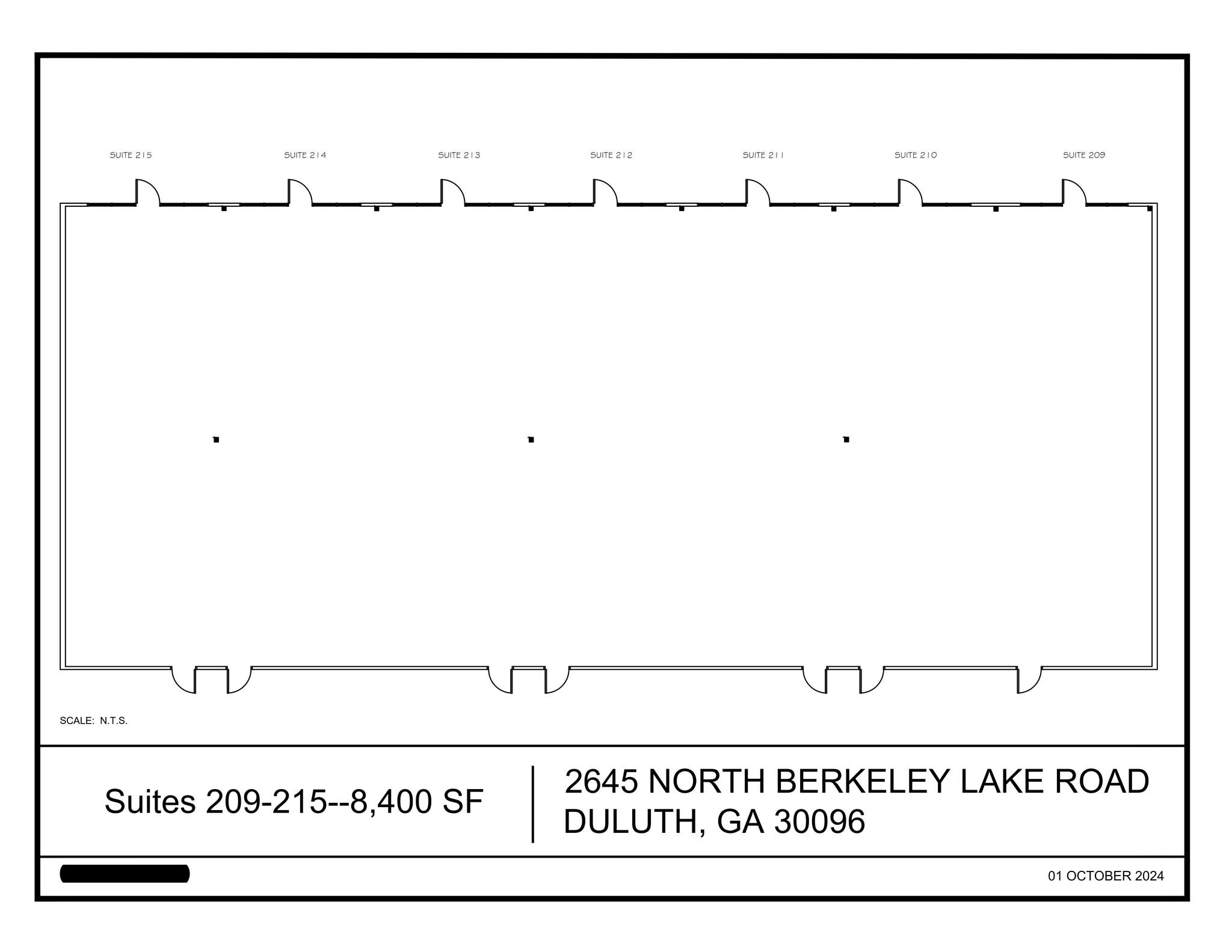 2645 N Berkeley Lake Rd, Duluth, GA à louer Plan de site- Image 1 de 1