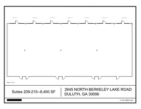 2645 N Berkeley Lake Rd, Duluth, GA à louer Plan de site- Image 1 de 1