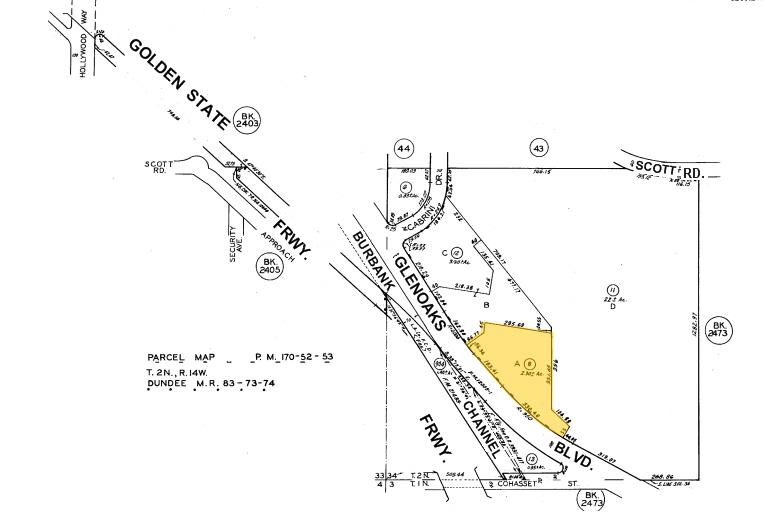 7530 N Glenoaks Blvd, Burbank, CA à louer - Plan cadastral - Image 2 de 7