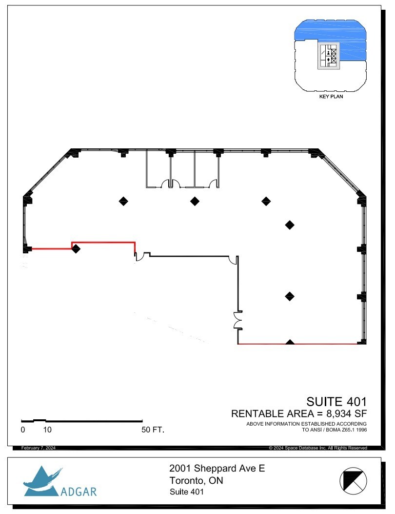2001 Sheppard Ave E, Toronto, ON for lease Floor Plan- Image 1 of 1