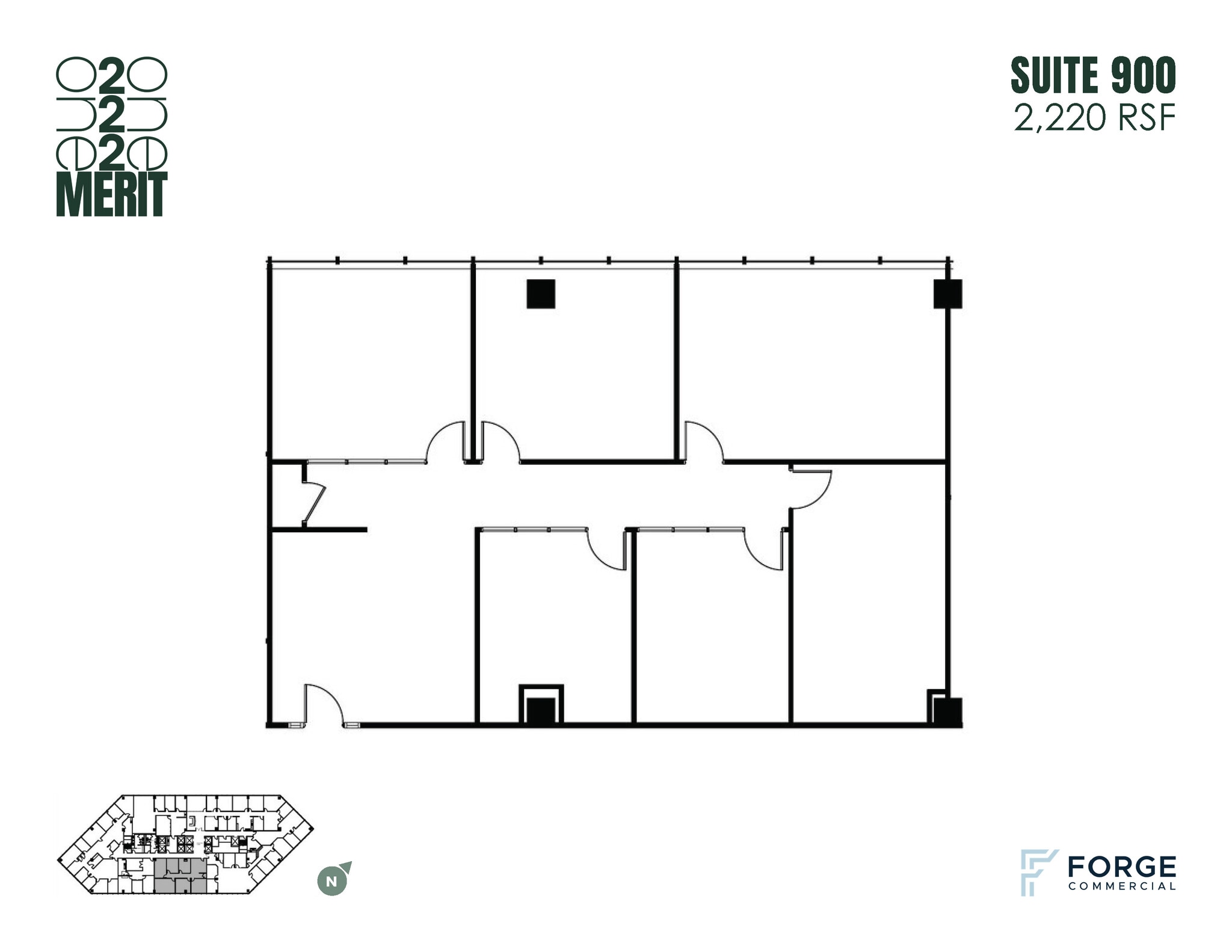 12221 Merit Dr, Dallas, TX à louer Plan d’étage- Image 1 de 1