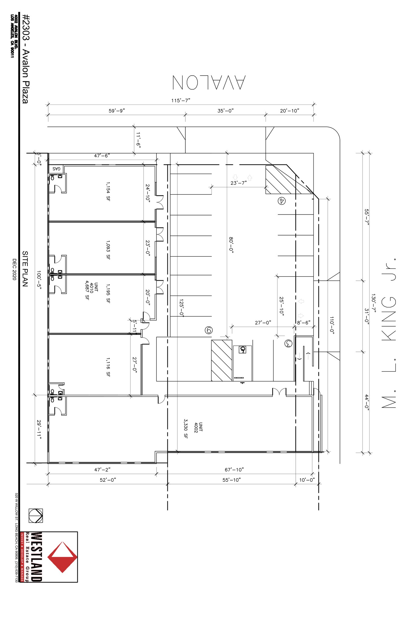 4000 Avalon Blvd, Los Angeles, CA à louer Plan de site- Image 1 de 1