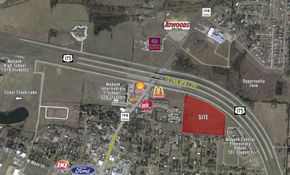 US Hwy 175, Mabank, TX for sale Aerial- Image 1 of 3