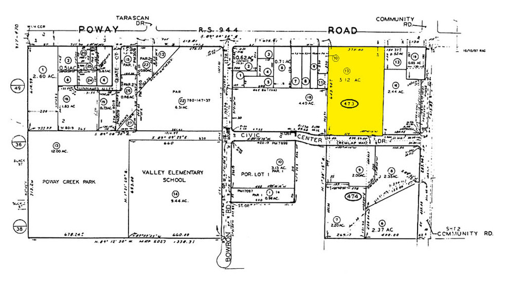 13301-13339 Poway Rd, Poway, CA à louer - Plan cadastral - Image 2 de 9