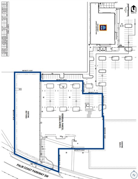 645 Palm Coast Pky SW, Palm Coast, FL à vendre - Plan de site - Image 2 de 2