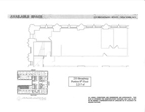 233 Broadway, New York, NY for lease Floor Plan- Image 2 of 2