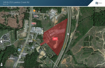 249-253 Lawless Creek Rd, Blairs, VA - Aerial  map view - Image1