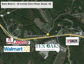 48 Animal Clinic Rd, Stuart, VA - AERIAL  map view - Image1